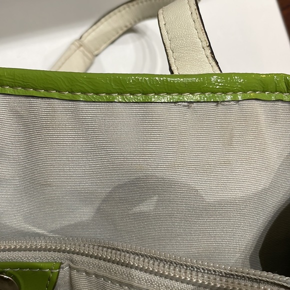 COACH SIGNATURE STRIPE PVC STRIPE CARRYALL Style F22908 Sv Light blue Green - Picture 10 of 12